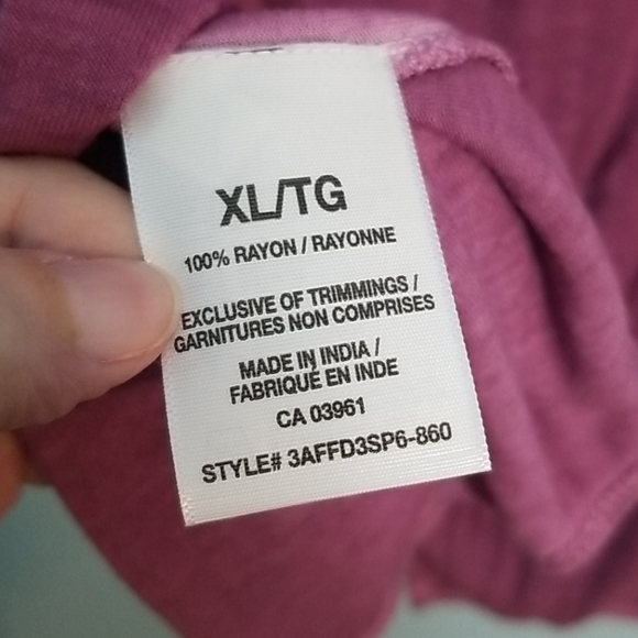 DH3 grape nectar open back shirt XL NWT - Picture 7 of 12